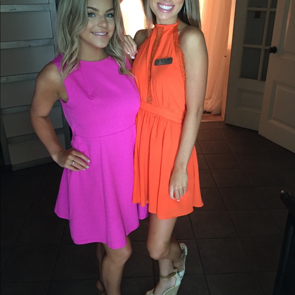 Orange sundress